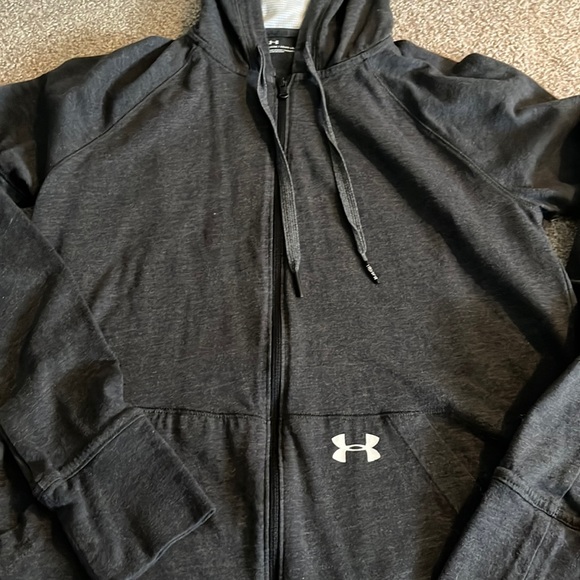 Under Armour Tops Dark Gray Under Armor Zip Up Poshmark